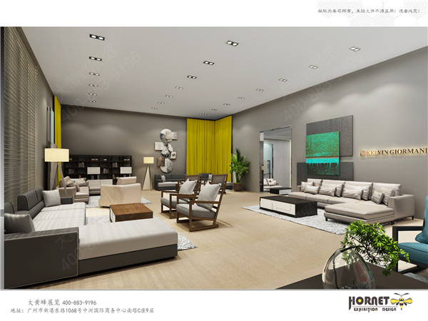 歐達(dá)家具展臺內(nèi)部效果圖