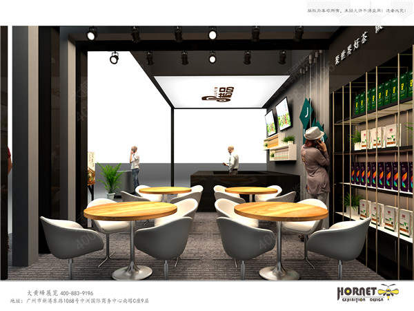 大黃蜂展覽設(shè)計-億美園展臺內(nèi)部效果圖
