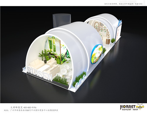 睿森生物美博會(huì)展臺(tái)設(shè)計(jì)