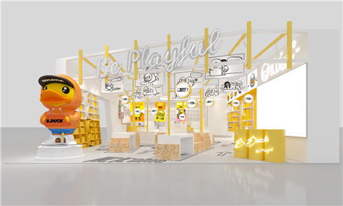 小黃鴨玩具展臺設(shè)計(jì)