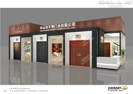 千翔門業(yè)建材展特裝展臺(tái)設(shè)計(jì)搭建